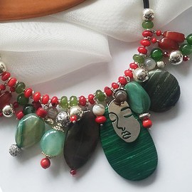 Agatha green necklace